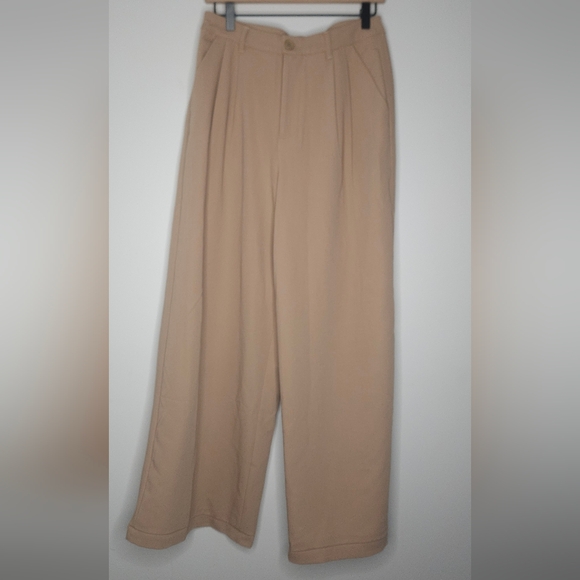 Backyard Roses Tan Trousers - Picture 1 of 5